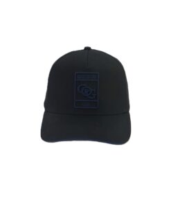 GH02- Black Classic Baseball Cap with Blue GOG Logo
