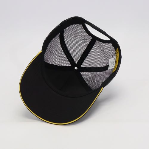 GH06- Black Diamond V Tucker Cap with Yellow GOG Logo - Image 2