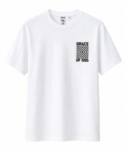 White diamond t-shirt with black GOG logo